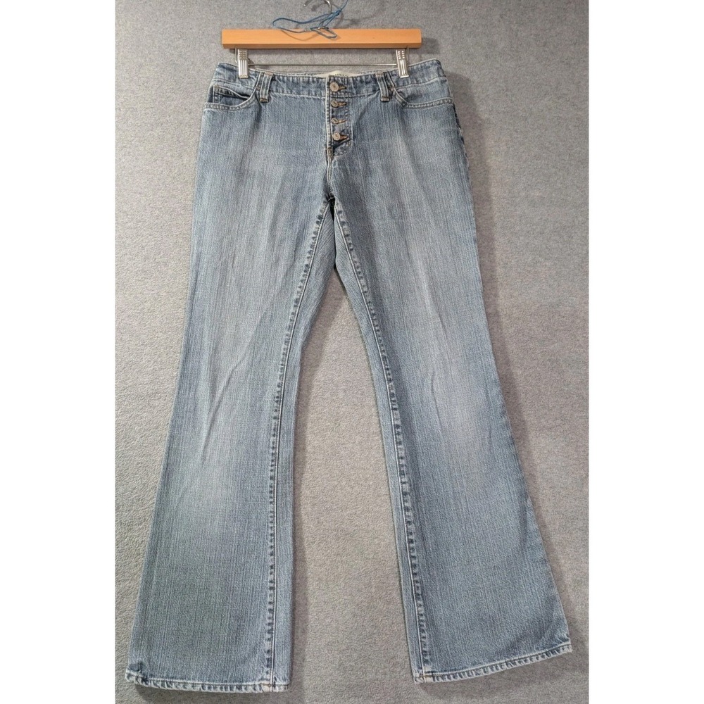 Gap Long and Lean Button Fly Flare Leg Jeans Women's Size 10 Y2K Style 2011
